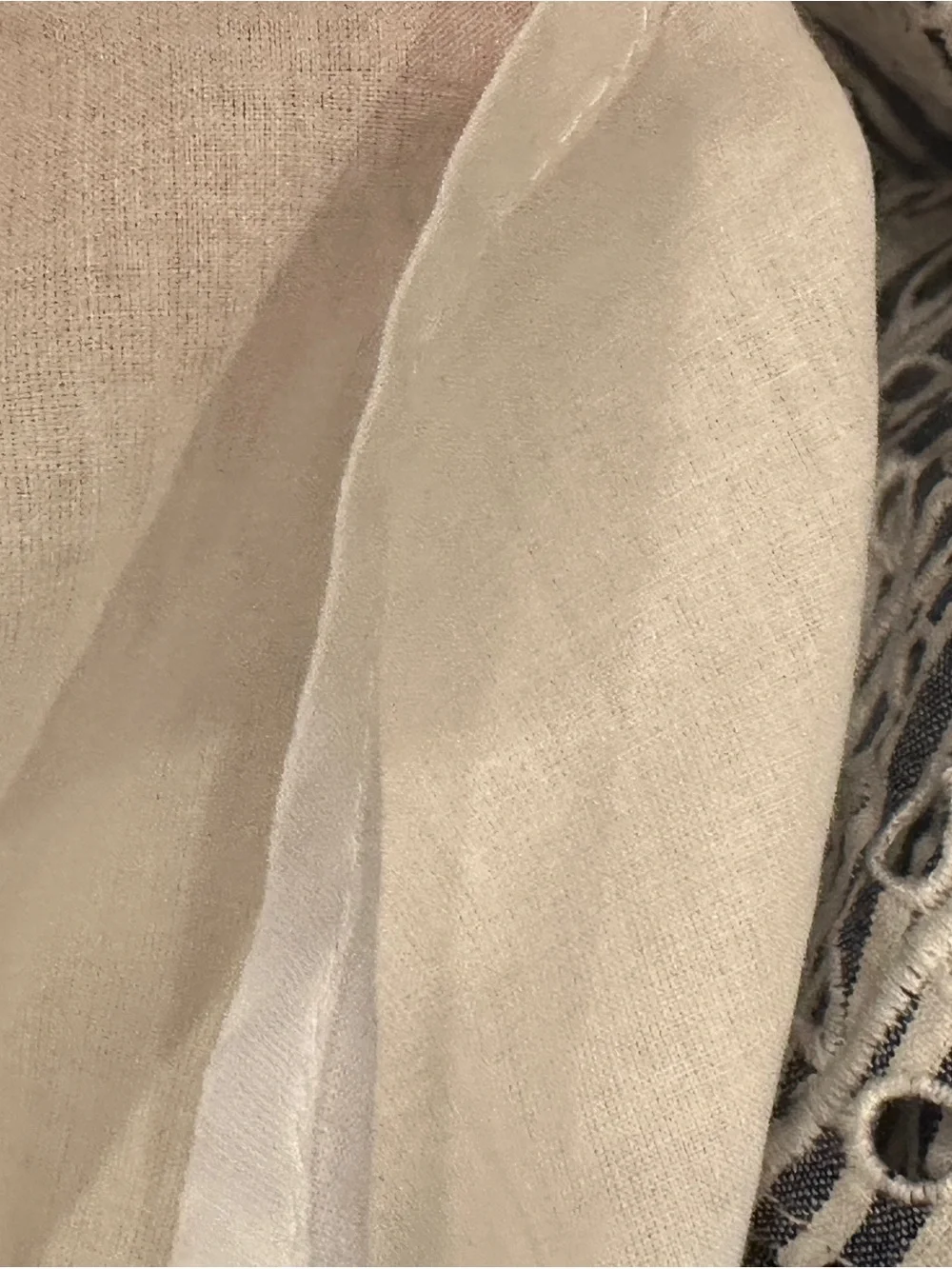 Tory Burch Gray & White Embroidered Cotton Midi Dress NWOT